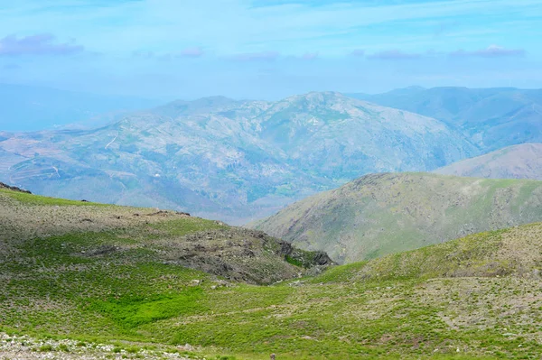 Vue Sur Belles Montagnes Culmine Lumière Jour Portugal — Photo