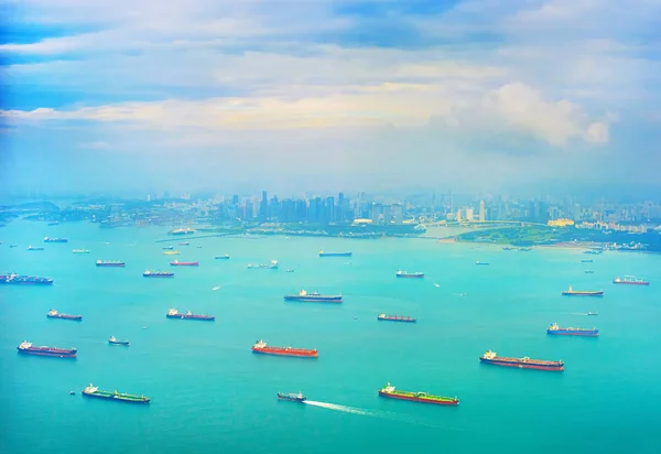 Cargo tanker ships — Stock Photo, Image