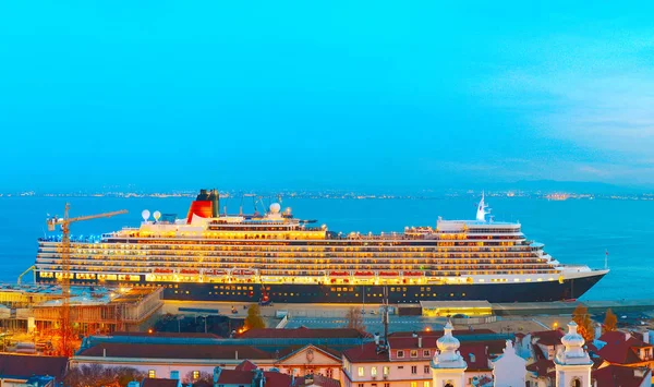 Schiff Hafen Von Lissabon Portugal — Stockfoto