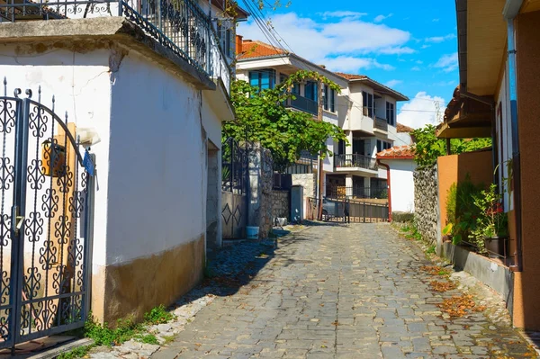 Eski şehir sokak. Ohrid, Makedonya — Stok fotoğraf