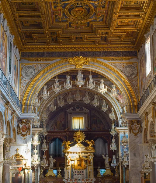 Rzym Włochy 01Th Listopada 2016 Ołtarz Kościele Santa Maria Aracoeli — Zdjęcie stockowe