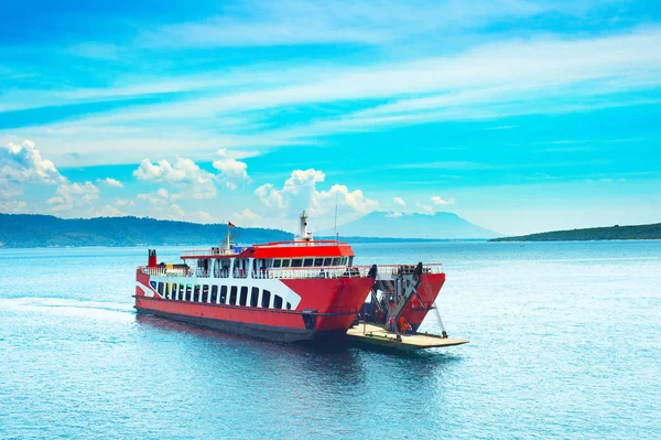 Ferry Boot Van Isalnd Van Bali Naar Java Eiland Indonesië — Stockfoto