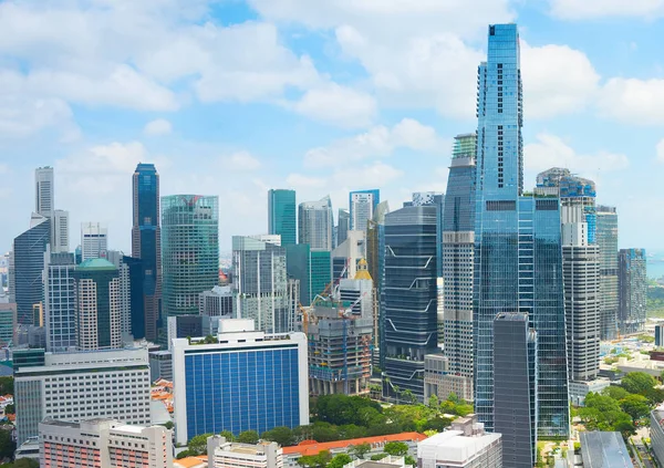 Panoráma Města Moderní Singapur Downtown Den — Stock fotografie