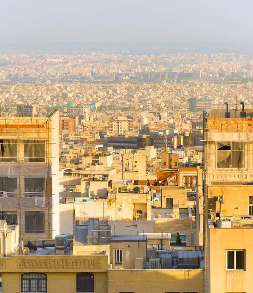 Skyline Тегеран Житлового Будинку Передньому Плані Іран — стокове фото