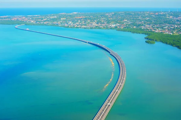 Bali Mandara Mautstraße Luftaufnahme Insel Bali Indonesien — Stockfoto