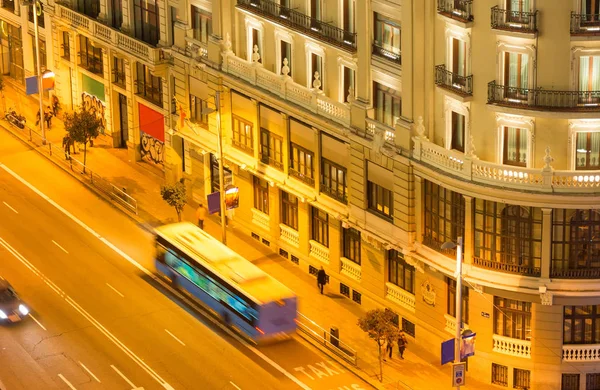 Улица Гранд Виа Мадрид Испания — стоковое фото