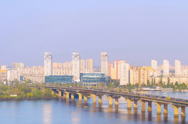 Dnipro río Paton puente Ucrania —  Fotos de Stock