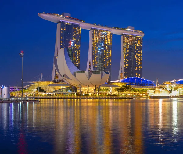 Singapur Marina Bay Sands Hotel — Zdjęcie stockowe