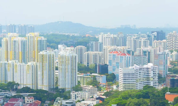 Singapur yaşayan ilçe apartmanlar — Stok fotoğraf