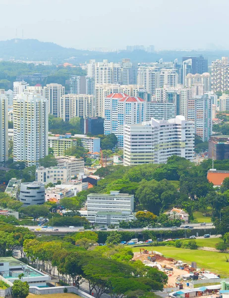 Singapur yaşayan ilçe apartmanlar — Stok fotoğraf