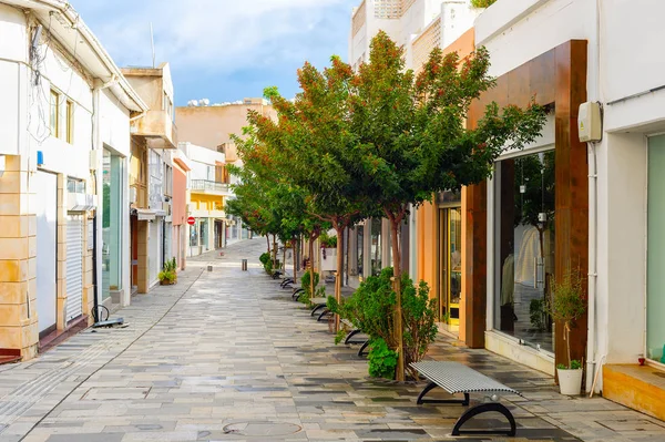 Touristische Einkaufsstraße, Paphos, Zypern — Stockfoto