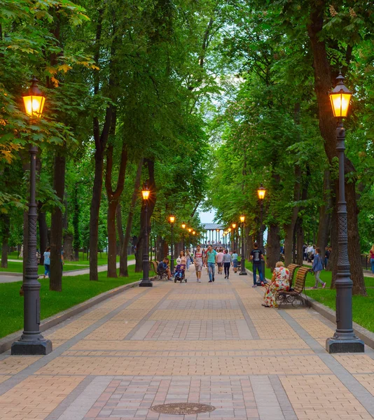 Wołodymyrska Góra ludzie Park Kijów — Zdjęcie stockowe