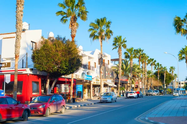 Rue commerçante Paphos, Chypre — Photo