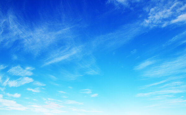 Blue sky with white clouds