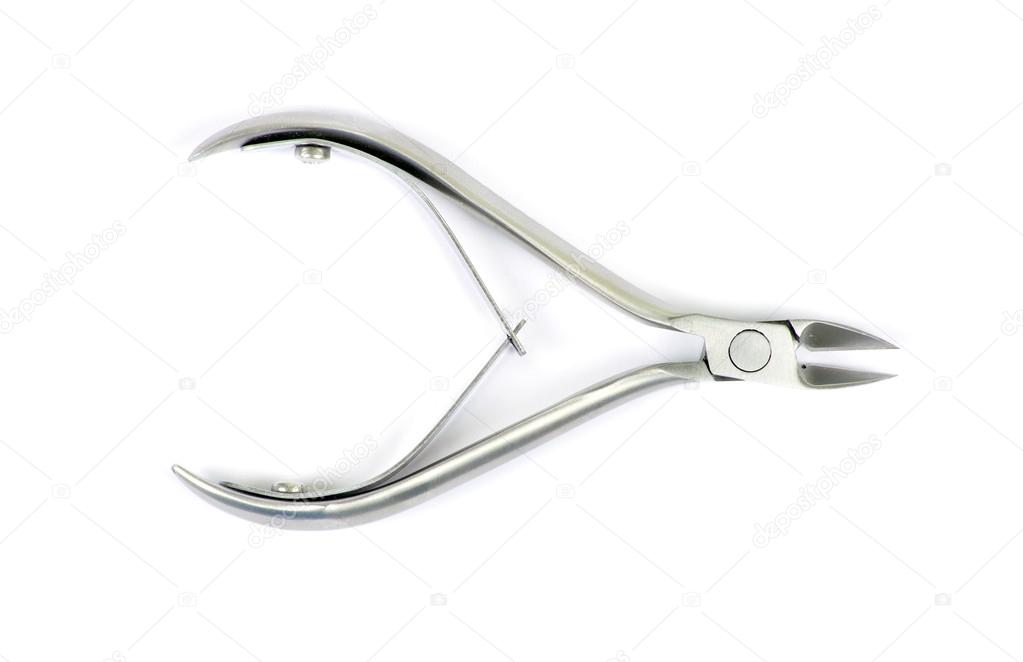 nail tongs on background