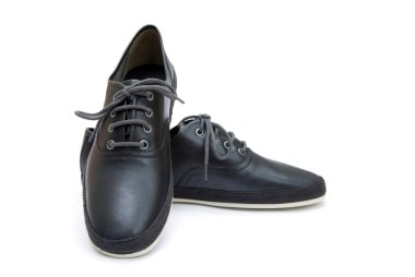 Black shoes isolated clipart