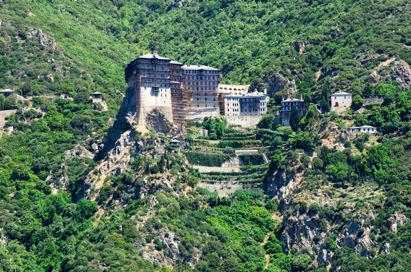 Simonopetra klášter, poloostrov Athos — Stock fotografie