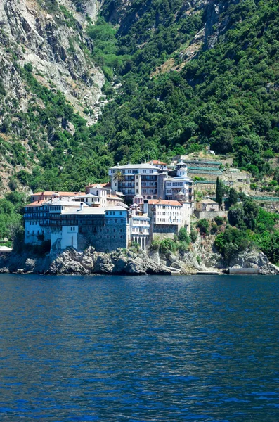 Vista del monasterio de Dionissiou — Foto de Stock