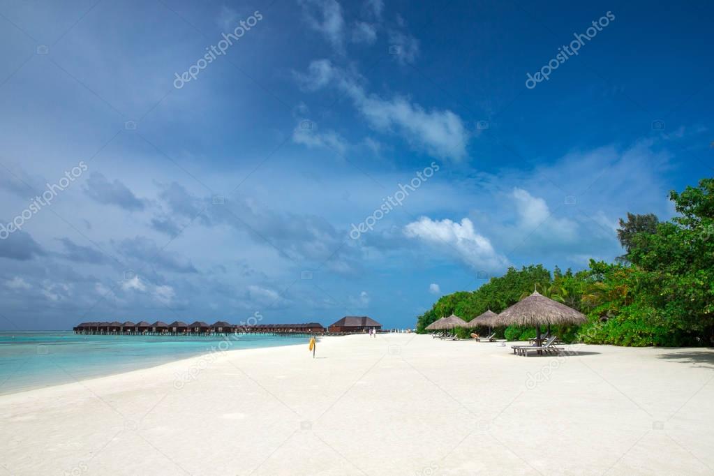 Tropical beach at Maldives 