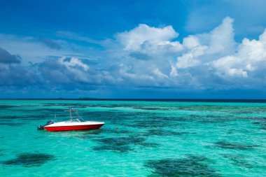 Maldivler de güzel plajı