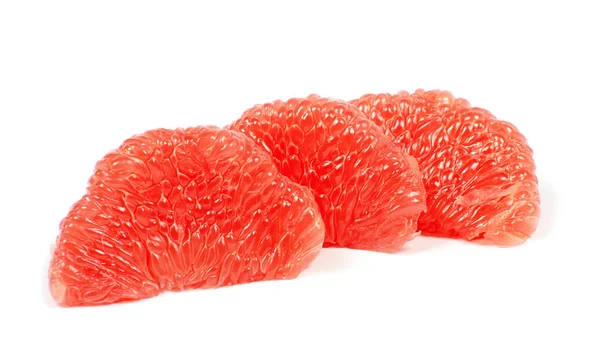 Halvor grapefrukt på en vit — Stockfoto
