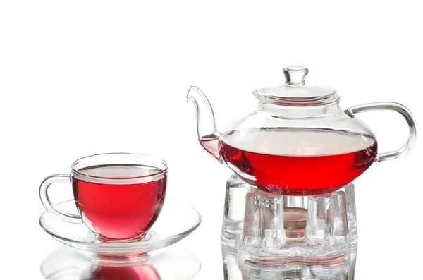 Skleněný šálek čaje — Stock fotografie