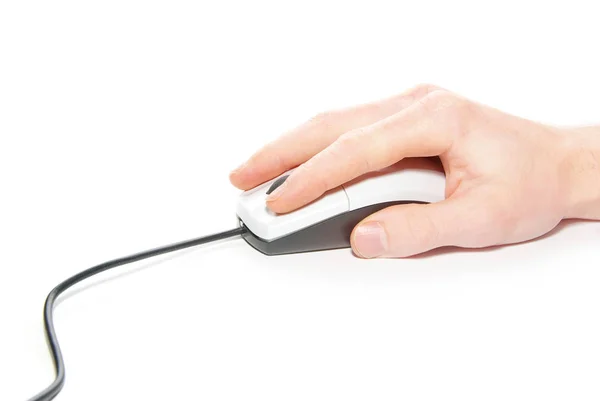 Computer mouse on white background — Stock Photo, Image