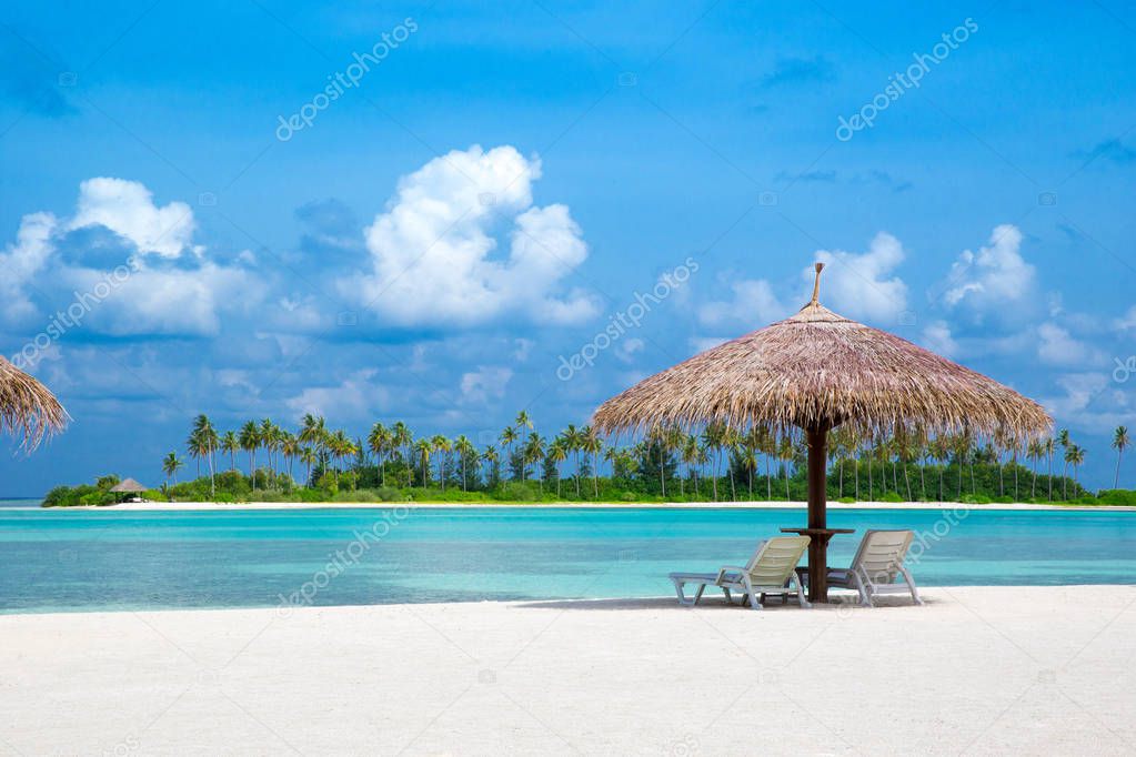 beautiful beach at Maldives
