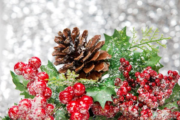 Lichte decoratie van Kerstmis — Stockfoto