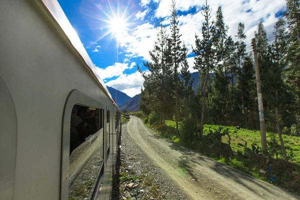 Rail from Cuzco to Machu Picchu