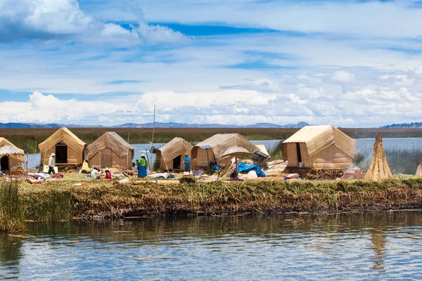 Casas tradicionais vista no Peru — Fotografia de Stock