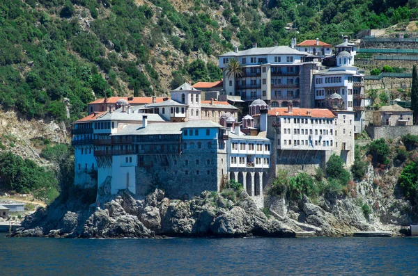 Dionissiou klášter, poloostrov Athos, hora Athos — Stock fotografie