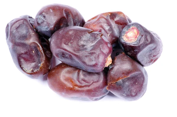 Dryed dates on white — Stock Photo, Image