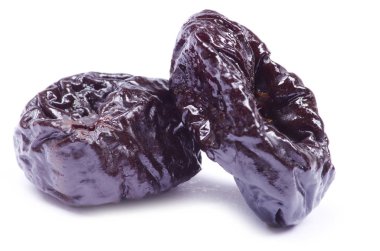 beyaz üzerine kurutulmuş Erik 