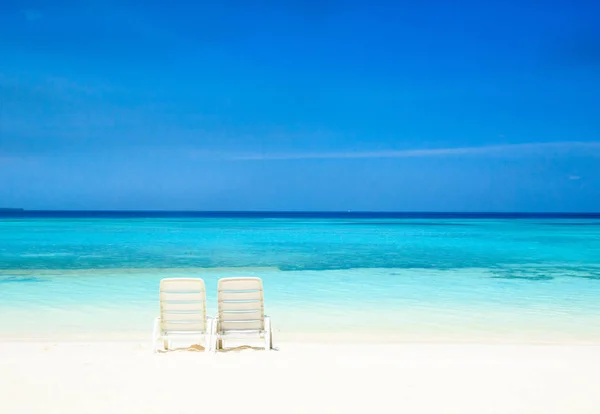 Tropical beach in Maldives — Stock Photo, Image