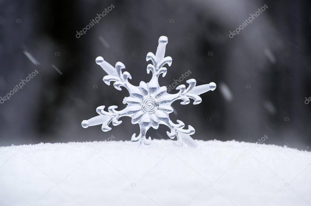 close up of Snowflake shape