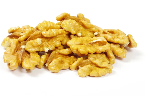 Close up of stack Walnuts — Stock Photo, Image