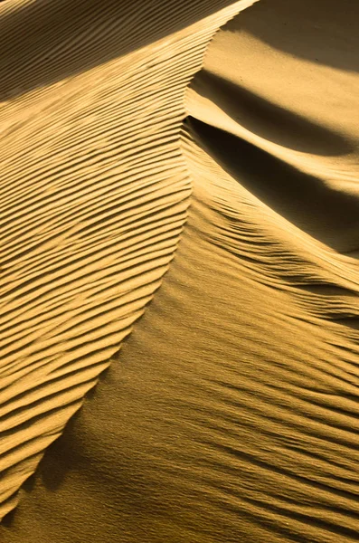 Texture di sabbia nel deserto d'oro — Foto Stock