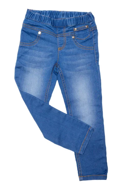 Niebieskie dżinsy izolowane — Zdjęcie stockowe