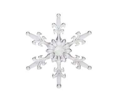 beyaz izole kar taneleri