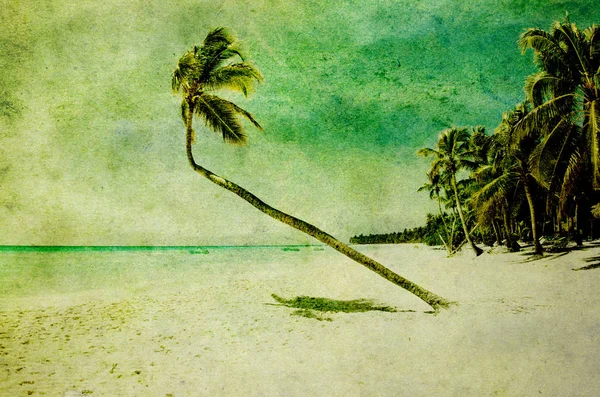 Playa tropical grunge —  Fotos de Stock