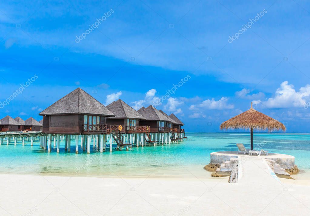 exotic seascape in Maldives