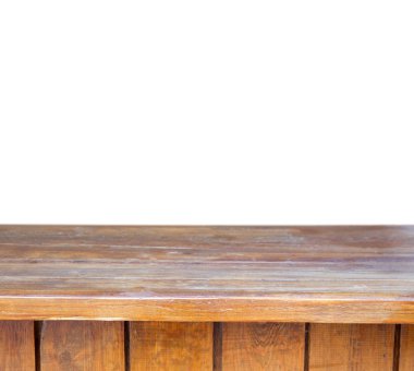 Boş tahta masa üstü