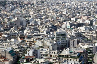 Thessaloniki şehrin panoramik görünüm