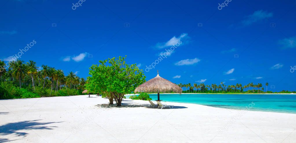 tropical beach in Maldives 