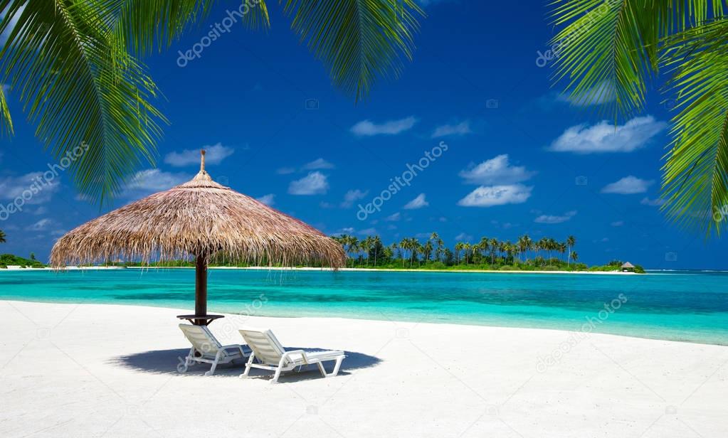 tropical beach in Maldives 