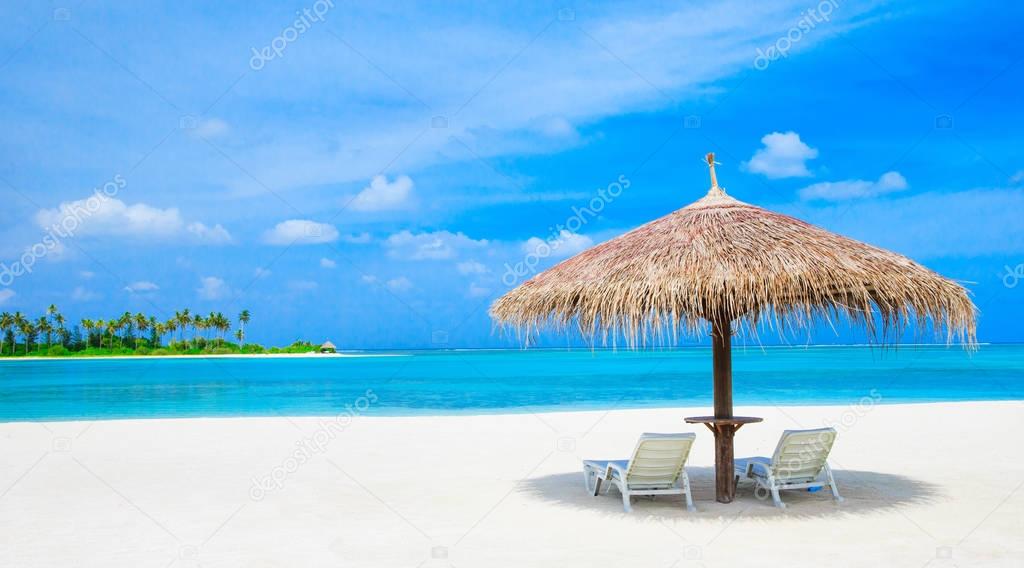beautiful beach in Maldives