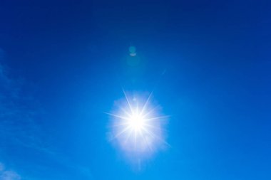 Bulutlu mavi gökyüzü