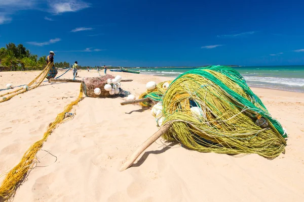 Tropikalnej plaży w sri lanka — Zdjęcie stockowe