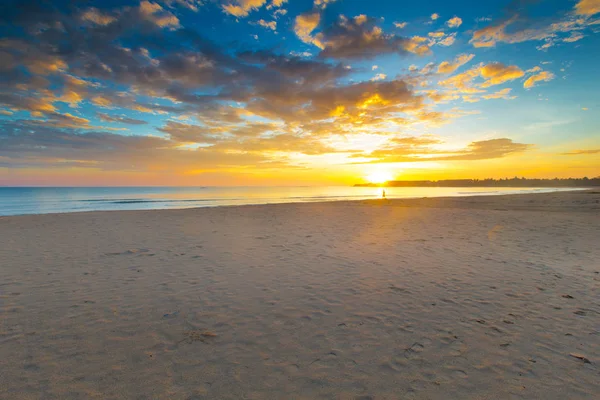 Sunset over ocean on Maldives — Stock Photo, Image